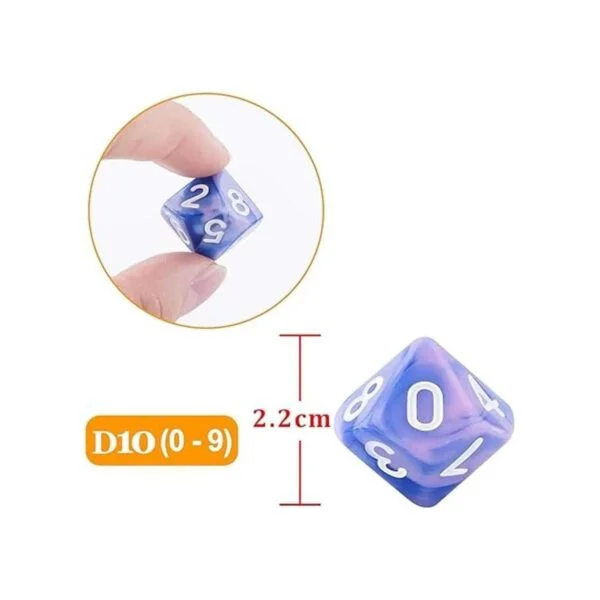 AUSTOR Juego de 35 dados poliédricos de 10 lados de juego_3