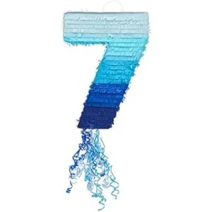 Piñata número 7 para fiesta de cumpleaños número 7 color_3