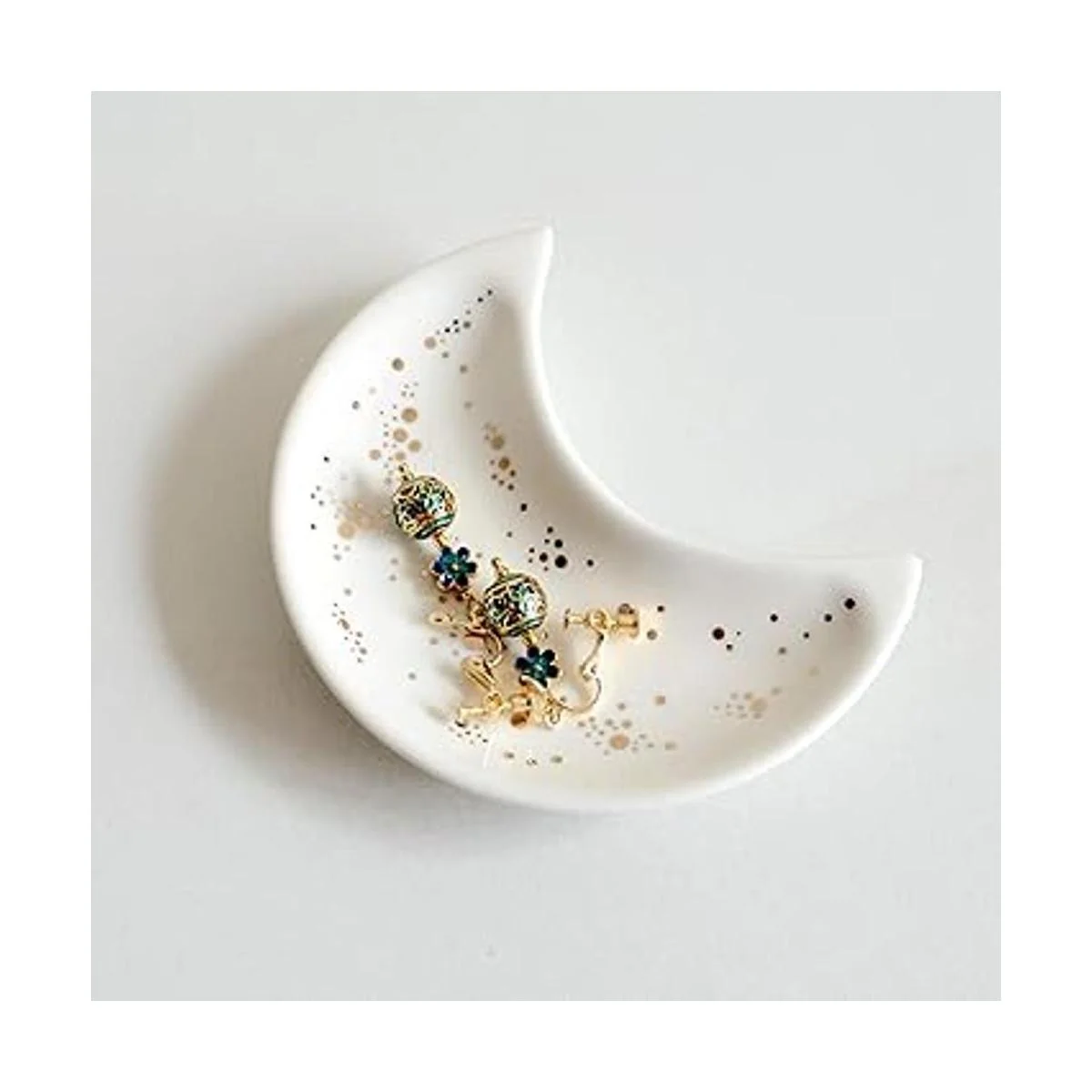 BIHOIB Bandeja pequeña de joyería de luna juego de 2_3