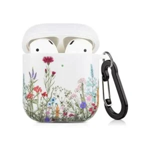Cutebricase Funda para Airpods con diseño de flores_1