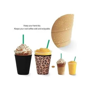Wirepo 2 fundas reutilizables de café helado para bebidas
