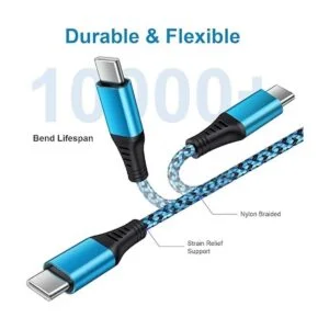 Cable USB tipo C 4 paquetes6 pies USB C cable de carga_4