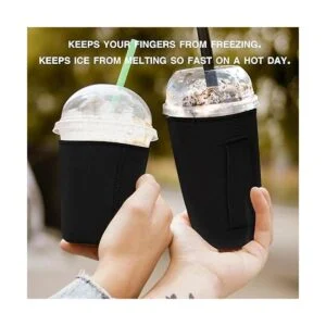 Wirepo 2 fundas reutilizables de café helado para bebidas
