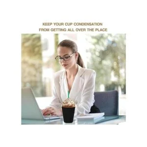 Wirepo 2 fundas reutilizables de café helado para bebidas