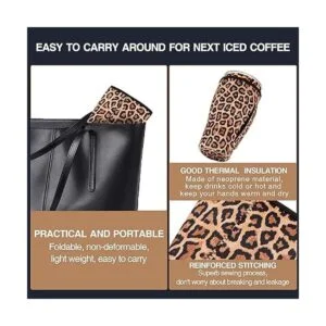 Wirepo 2 fundas reutilizables de café helado para bebidas