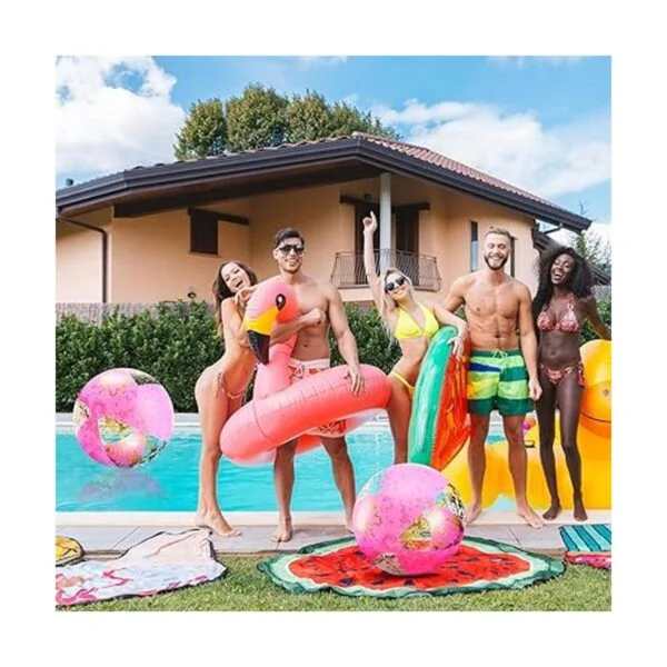 Pelota inflable de 16 pulgadas con purpurina para playa_2