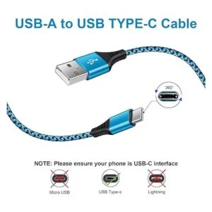 Cable USB tipo C 4 paquetes6 pies USB C cable de carga_2