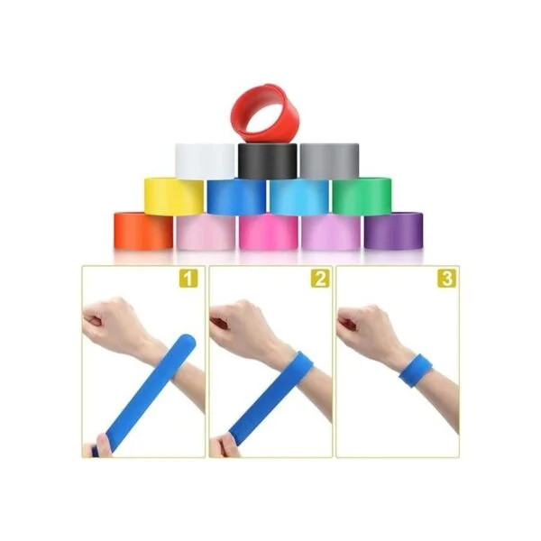 26 pulseras de silicona arco iris suave y segura de