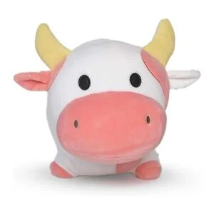 Avocatt Juguete de peluche de vaca rosa Animal de_5