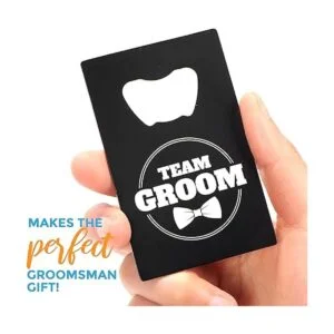 Abridores de botellas para padrinos de boda 6 paquetes