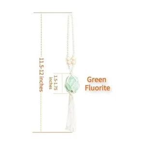 VNVETYTO Adornos colgantes de fluorita verde Feng Shui con