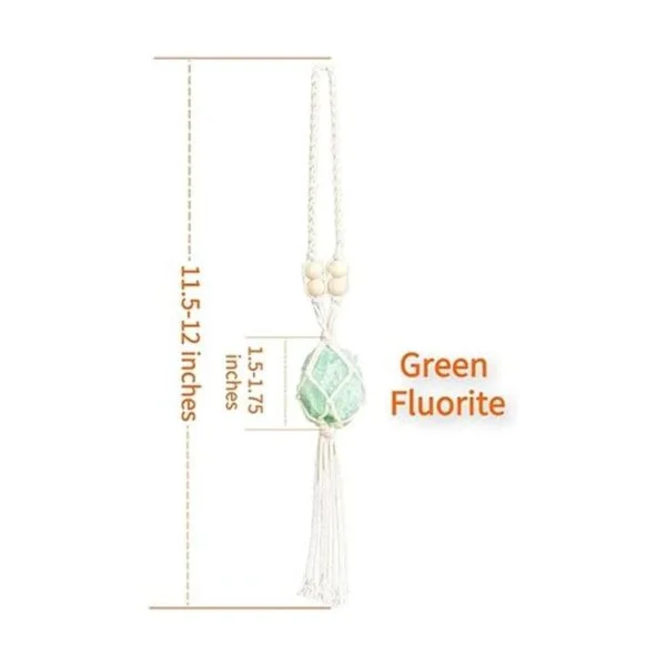 VNVETYTO Adornos colgantes de fluorita verde Feng Shui con