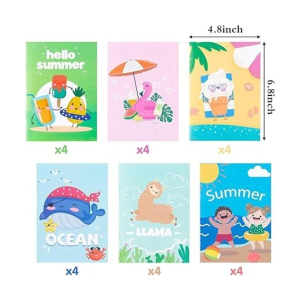 WATINC 24 libros para colorear de verano para niños libro_3