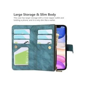 iCoverCase Funda tipo cartera para iPhone 11 con tarjetero_3