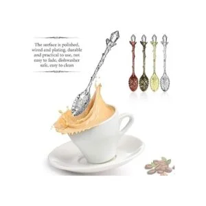 Cuchara retro de aleación de cristal cuchara de bruja