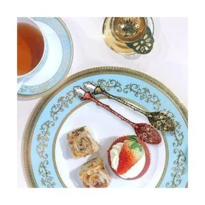 Cuchara retro de aleación de cristal cuchara de bruja