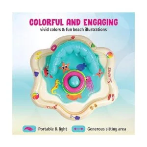 Tapete inflable para bebé con respaldo y divertidos