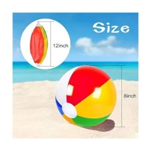 Coopay Paquete de 24 bolas inflables de playa clásicas de_2