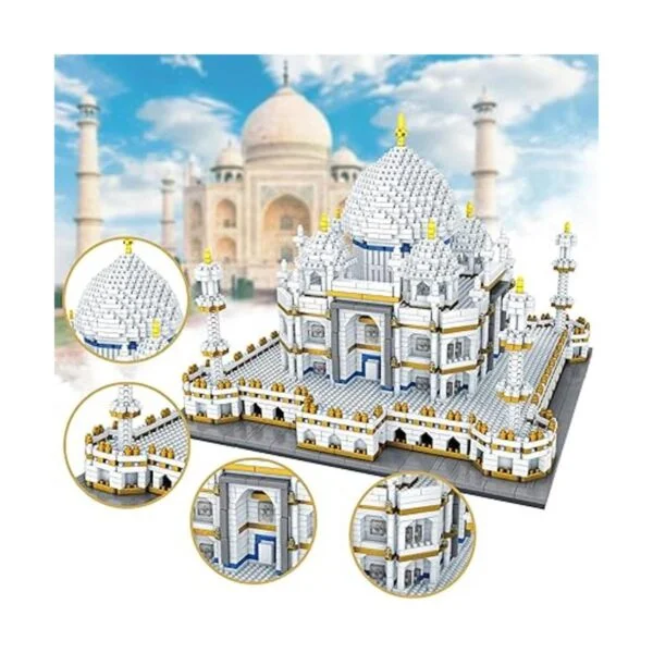 Architecture Taj Mahal Micro Blocks Kit de construcción de_4