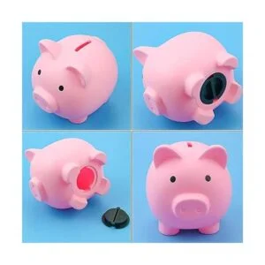 Fireboomoon Paquete de 2 cajas de dinero de plástico para_4