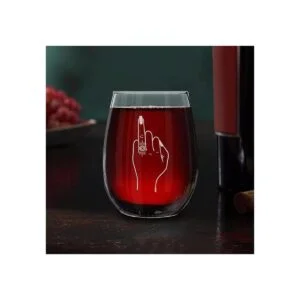 Shop4Ever Anillo de boda con diseño de dedo grabado sin_6