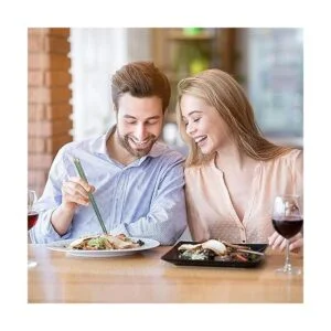 Palillos reutilizables de fibra de vidrio con soporte