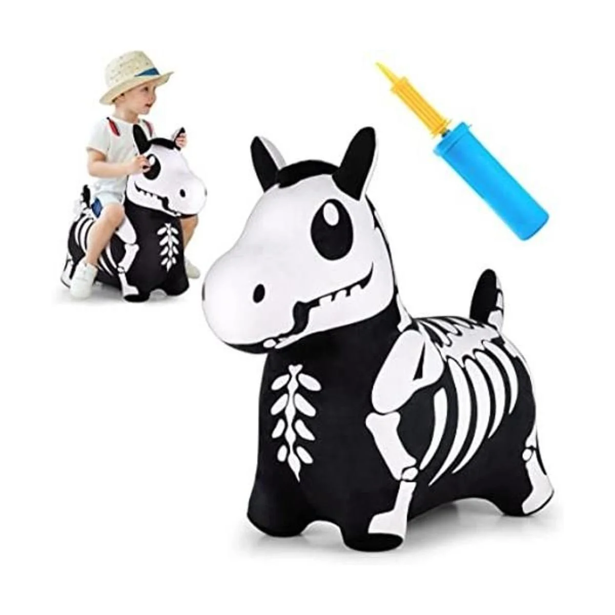iPlay iLearn Bouncy Pals Caballo de salto de esqueleto_1