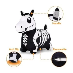 iPlay iLearn Bouncy Pals Caballo de salto de esqueleto_3
