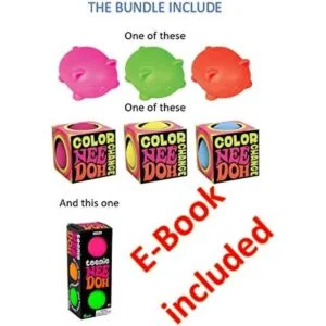 NeeDoh Schylling bolas de estrés el paquete completo Uno