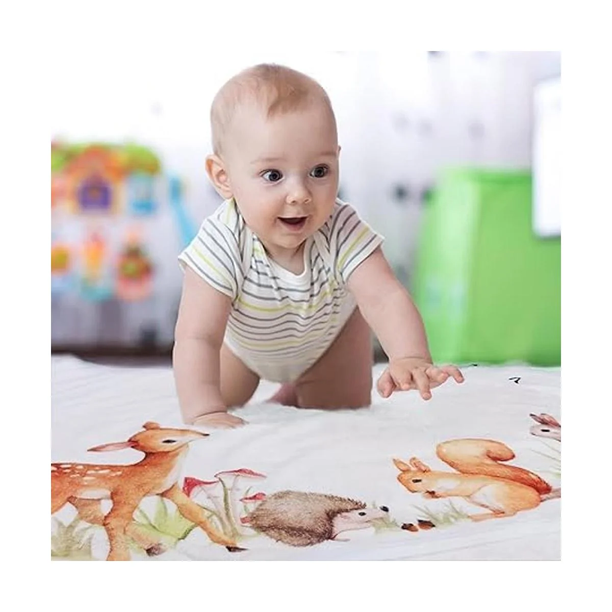 Yoothy Woodland Baby Manta mensual para niño y niña