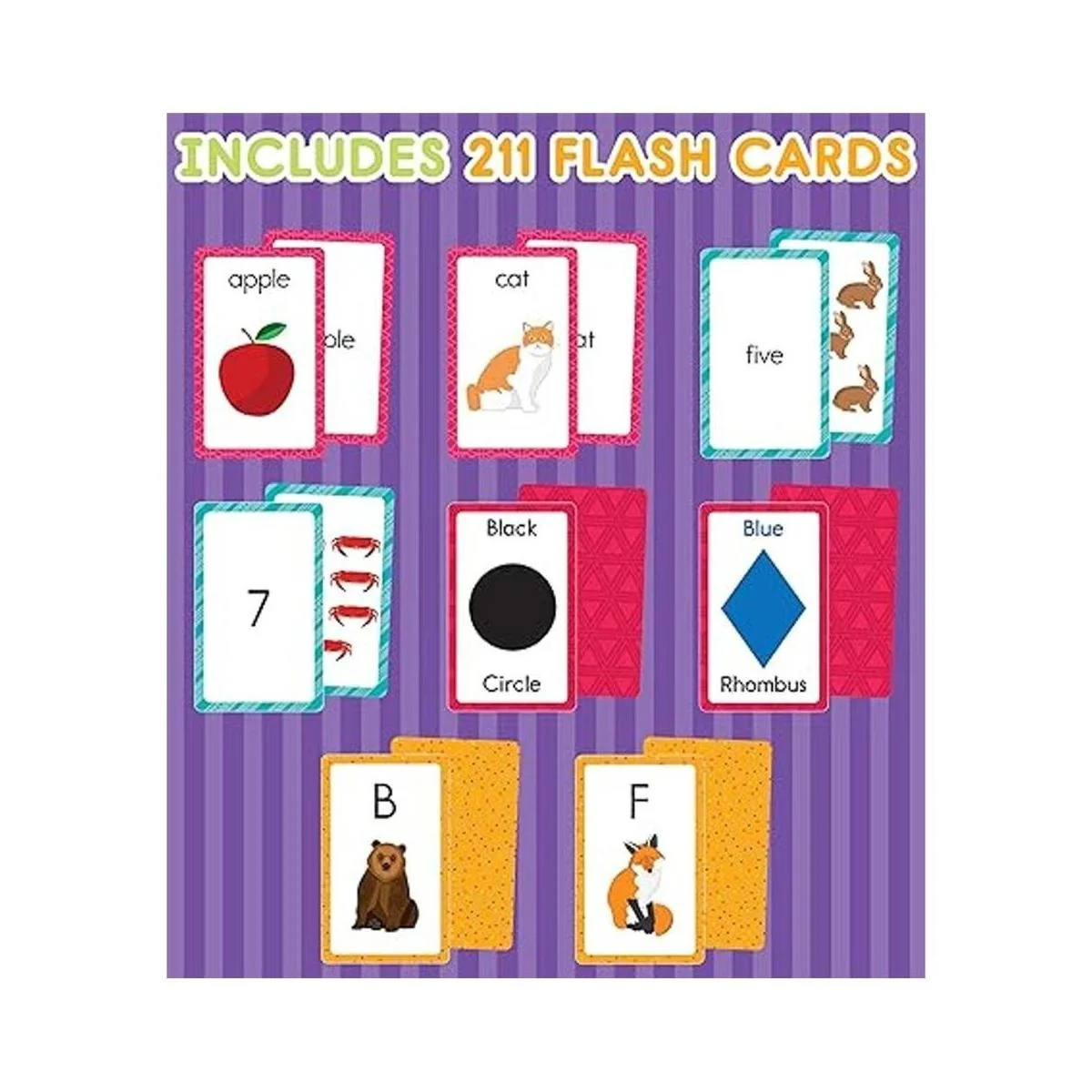 Carson Dellosa Paquete de 4 tarjetas flash para niños_3