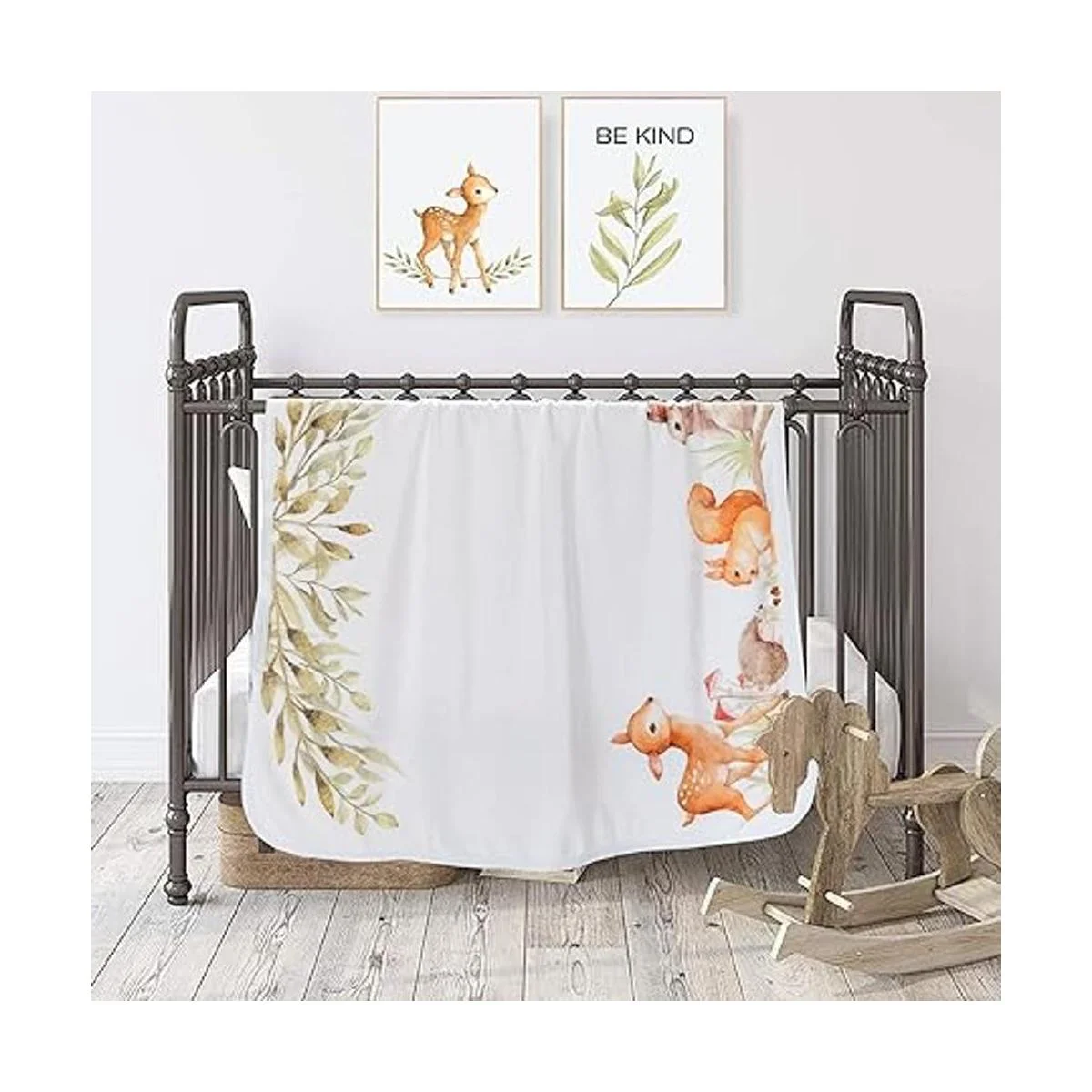 Yoothy Woodland Baby Manta mensual para niño y niña