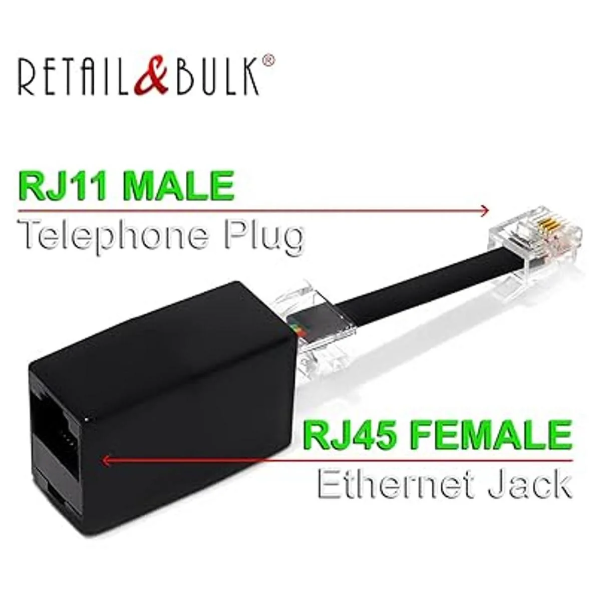 Cable telefónico de interconexión 2 unidades de 3 pies_2