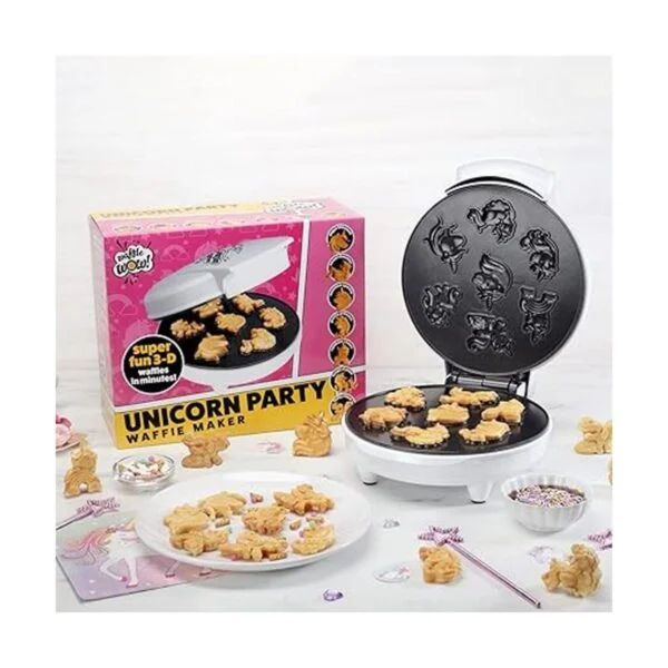 Mini máquina de gofres de unicornio crea 7 waffles_2