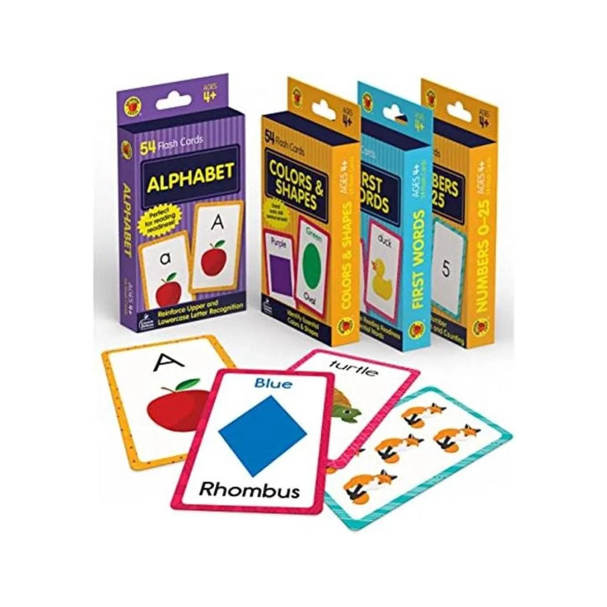 Carson Dellosa Paquete de 4 tarjetas flash para niños_1