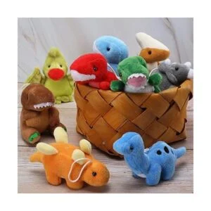 Paquete de 16 juguetes de peluche de dinosaurios a granel_2