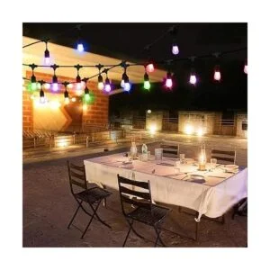 MORGENLITE Paquete de 30 bombillas LED de color S14 de 1_4