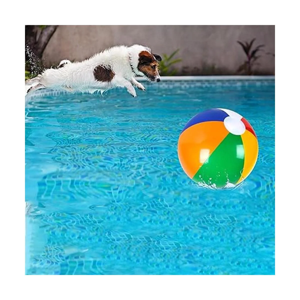 Juego de 30 pelotas de playa inflables de Coopay con arco_5