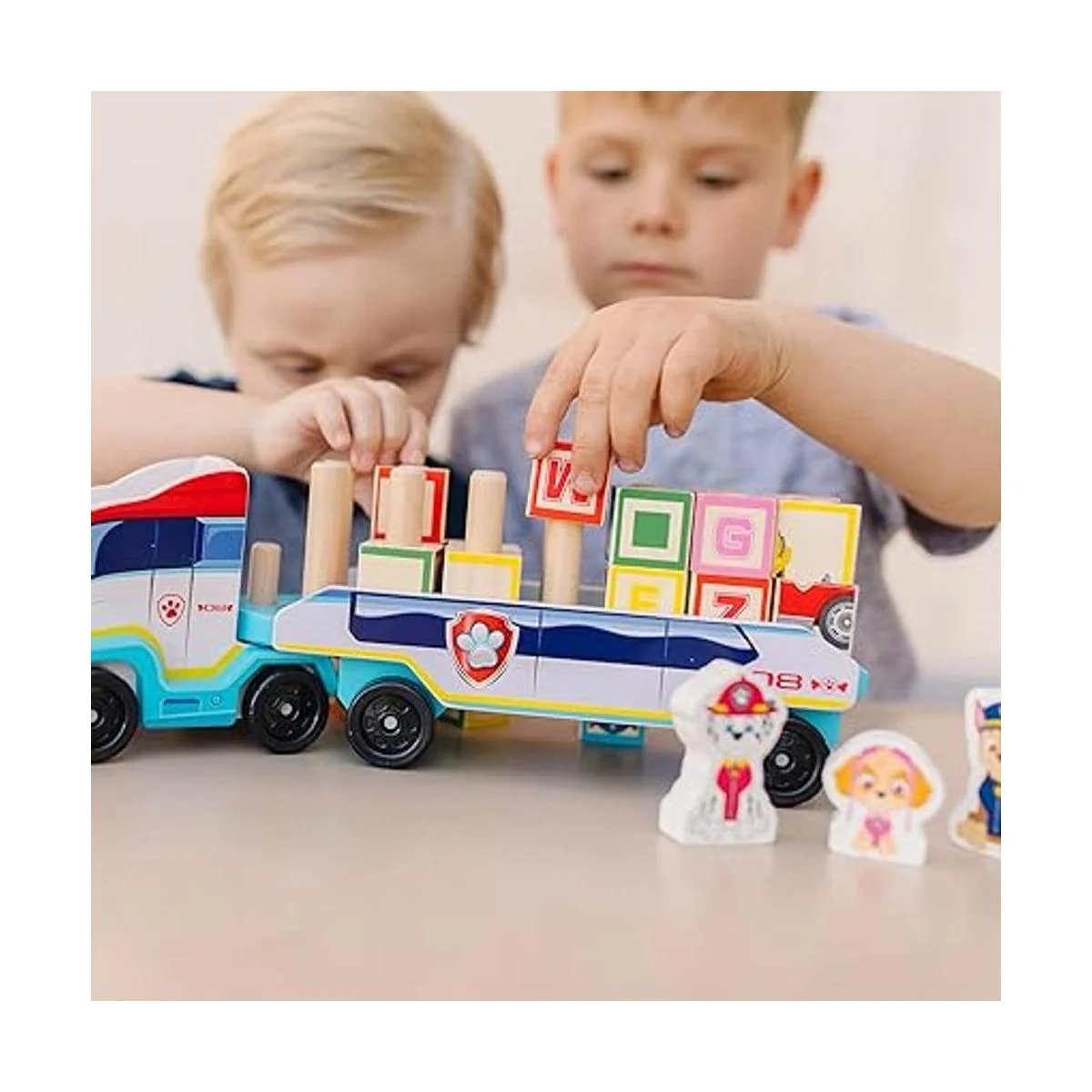 Melissa Doug PAW Patrol Camión de bloque ABC de madera_2
