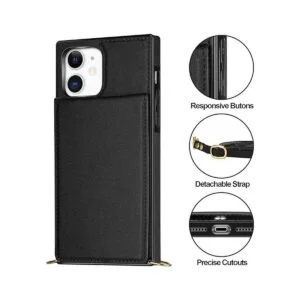 Vofolen Funda para iPhone 11 tarjetero de piel sintética_4