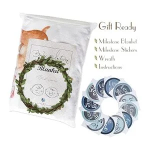 Yoothy Woodland Baby Manta mensual para niño y niña