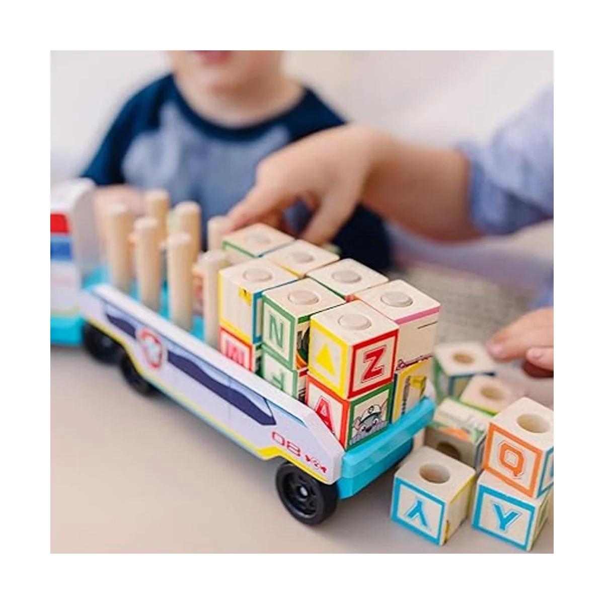 Melissa Doug PAW Patrol Camión de bloque ABC de madera_4