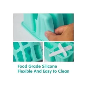 Moldes de paletas de silicona de 10 cavidades sin BPA_4
