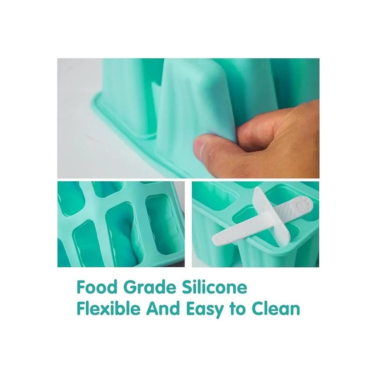 Moldes de paletas de silicona de 10 cavidades sin BPA_4