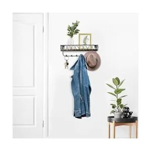 Soporte decorativo para llaves y correo para pared