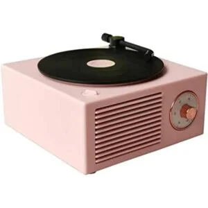 Wetocke Altavoz Bluetooth estilo reproductor de discos de_1