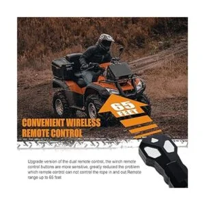 ZESUPER Kit de cabrestante eléctrico impermeable con_3
