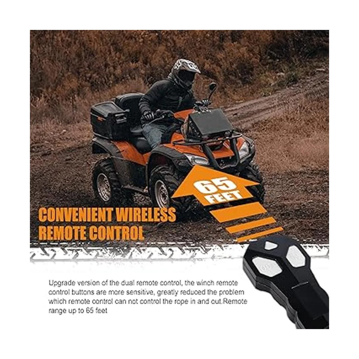 ZESUPER Kit de cabrestante eléctrico impermeable con_3