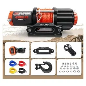 ZESUPER Kit de cabrestante eléctrico impermeable con_5