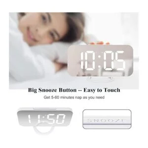 Reloj despertador digital pantalla LED grande Lamisola 2_6
